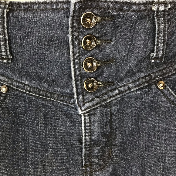 MAKERS OF TRUE ORIGINAL Denim Thigh Skirt - SZ 27 - Picture 2 of 9